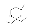 2,2-diethyl-4,4-dimethyl-1,3,2-dioxasilinane Structure