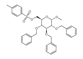 methyl 2,3,4-tri-O-benzyl-6-O-(4-methylbenzenesulfonyl)-α-D-glucopyranoside Structure