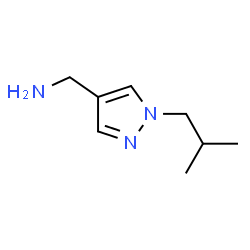 (1-isobutyl-1H-pyrazol-4-yl)methylamine结构式