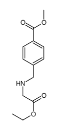 methyl 4-[[(2-ethoxy-2-oxoethyl)amino]methyl]benzoate Structure