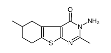 3-amino-2,6-dimethyl-5,6,7,8-tetrahydro-[1]benzothiolo[2,3-d]pyrimidin-4-one Structure