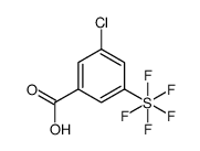 3-chloro-5-(pentafluoro-λ6-sulphanyl)benzoic acid结构式