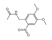 N-(4,5-dimethoxy-2-nitrobenzyl)acetamide结构式