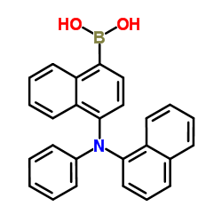 Boronic acid, B-[4-(1-naphthalenylphenylamino)-1-naphthalenyl]- Structure