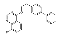 4-(2-(1,1'-Biphenyl)-4-ylethoxy)-8-fluoroquinazoline Structure