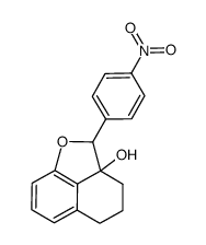 2-(p-nitrophenyl)-2a,3,4,5-tetrahydro-2H-naphtho[1,8-bc]furan-2a-ol Structure