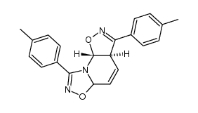 (3aR,9aR)-3,8-di-p-tolyl-5a,9a-dihydro-3aH-isoxazolo[4,5-e][1,2,4]oxadiazolo[4,5-a]pyridine Structure