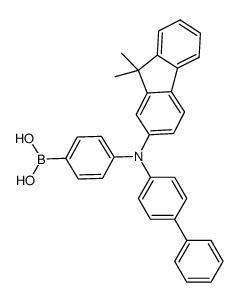 Boronic acid, B-[4-[[1,1'-biphenyl]-4-yl(9,9-dimethyl-9H-fluoren-2-yl)amino]phenyl]- structure