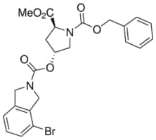 1-Benzyl 2-methyl (2S,4R)-4-((4-bromoisoindoline-2-carbonyl)oxy)pyrrolidine-1,2-dicarboxylate Structure