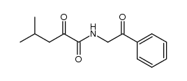 4-methyl-2-oxo-N-(2-oxo-2-phenylethyl)pentanamide Structure