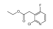 ethyl (2-chloro-4-fluoropyridin-3-yl)acetate Structure