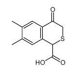 6,7-DIMETHYL-3,4-DIHYDRO-1H-2-BENZOTHIOPYRAN-4-ON-1-CARBOXYLIC ACID structure