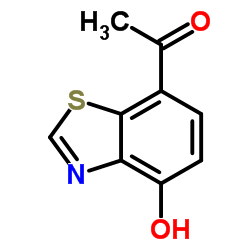 1-(4-Hydroxy-1,3-benzothiazol-7-yl)ethanone结构式