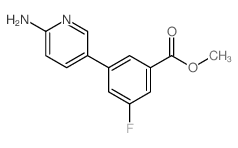 Methyl 3-(6-aminopyridin-3-yl)-5-fluorobenzoate structure