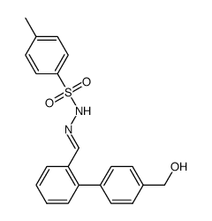 N'-((4'-(hydroxymethyl)biphenyl-2-yl)methylidene)-4-methylbenzenesulfonohydrazide结构式