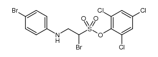 1-bromo-2-(4-bromophenylamino)ethanesulfonic acid 2,4,6-trichlorophenyl ester Structure