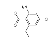 methyl 2-amino-4-chloro-6-ethylbenzoate Structure