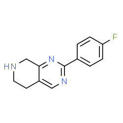 2-(4-Fluoro-phenyl)-5,8-dihydro-6H-pyrido[3,4-d]pyriMidine-7-carboxylic acid tert-butyl este Structure