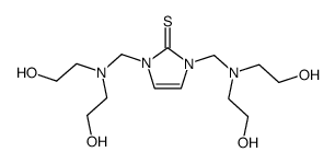 1,3-bis-{[bis-(2-hydroxy-ethyl)-amino]-methyl}-1,3-dihydro-imidazole-2-thione Structure