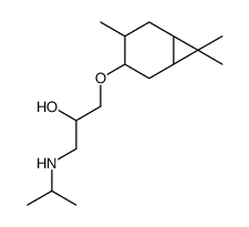 1-(propan-2-ylamino)-3-[(3,7,7-trimethyl-4-bicyclo[4.1.0]heptanyl)oxy]propan-2-ol结构式