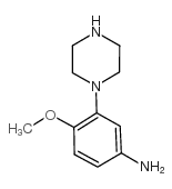 1-(5-氨基-2-甲氧基苯基)哌嗪结构式