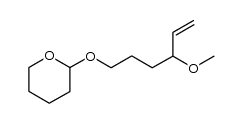 3-Methoxy-6-[(tetrahydropyran-2-yl)oxy]-1-hexene Structure