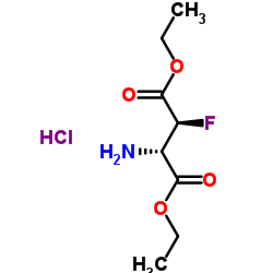 D-Aspartic acid, 3-fluoro-, diethyl ester, hydrochloride, erythro- (9CI) picture