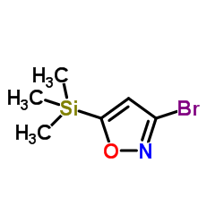 3-溴-5-三甲基硅烷基异恶唑结构式