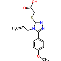 {[4-Allyl-5-(4-methoxyphenyl)-4H-1,2,4-triazol-3-yl]sulfanyl}acetic acid structure