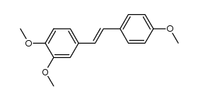 (E)-1-(4'-methoxyphenyl)-2-(3,4-dimethoxyphenyl)ethene结构式