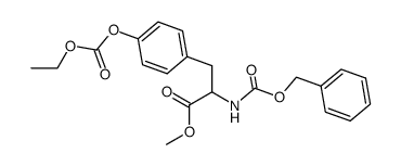 N-Benzyloxycarbonyl-O-ethoxycarbonyl-L-tyrosin-methylester结构式