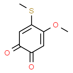 4-Methoxy-5-(methylthio)-o-benzoquinone Structure