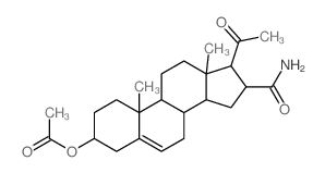 17a-Pregn-5-ene-16b-carboxamide, 3b-hydroxy-20-oxo-, acetate(7CI,8CI) Structure