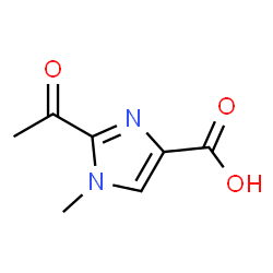 2-乙酰基-1-甲基-1H-咪唑-4-羧酸结构式