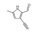 3-cyano-2-formyl-5-methylpyrrole结构式