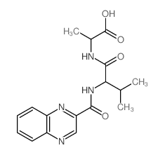 Alanine,N-[N-(2-quinoxalinylcarbonyl)-L-valyl]-, L- (8CI)结构式