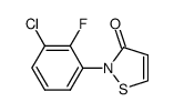 2-(3-chloro-2-fluorophenyl)isothiazol-3-one结构式