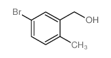 (5-bromo-2-methylphenyl)methanol structure