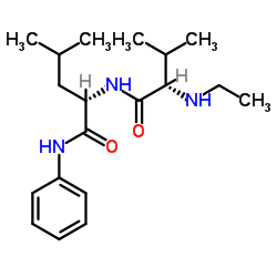 N-Et-Val-Leu-anilide structure