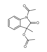 1-acetyl-3-methyl-2-oxoindolin-3-yl acetate结构式