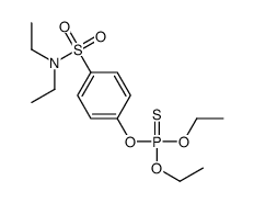 4-diethoxyphosphinothioyloxy-N,N-diethylbenzenesulfonamide Structure