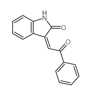 2H-Indol-2-one,1,3-dihydro-3-(2-oxo-2-phenylethylidene)-结构式