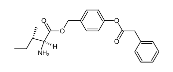 4-(2-phenylacetoxy)benzyl L-isoleucinate Structure