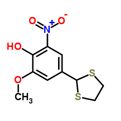 4-(1,3-Dithiolan-2-yl)-2-methoxy-6-nitrophenol picture