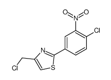 4-(Chloromethyl)-2-(4-chloro-3-nitrophenyl)thiazole Structure