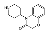 4-piperidin-4-yl-1,4-benzoxazin-3-one结构式