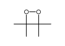 3,3,4,4-tetramethyl-1,2-dioxetane结构式