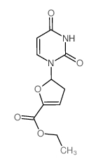 ethyl 2-(2,4-dioxopyrimidin-1-yl)-2,3-dihydrofuran-5-carboxylate Structure