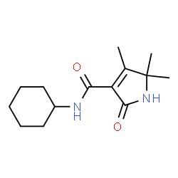 1H-Pyrrole-3-carboxamide,N-cyclohexyl-2,5-dihydro-4,5,5-trimethyl-2-oxo- Structure