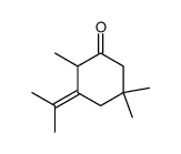 2,5,5-Trimethyl-3-(1-methylethylidene)-1-cyclohexanone Structure